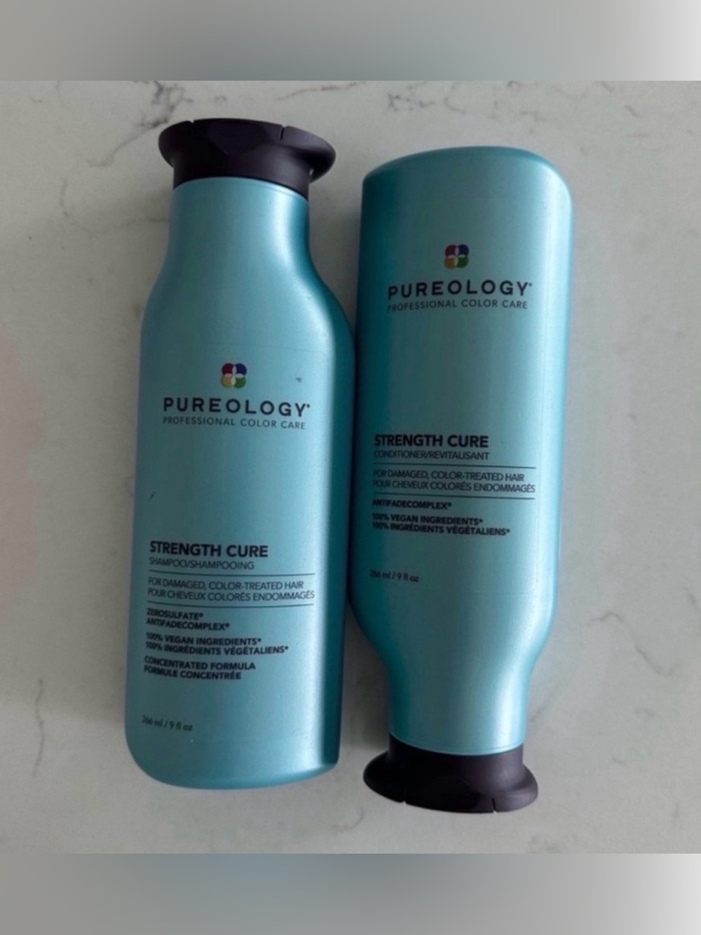 Pureology Strength Cure Shampoo & Conditioner - Aqua Blue Set